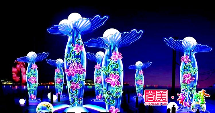 夏夜燈光璀璨，自貢燈會(huì)閃亮新疆伊犁